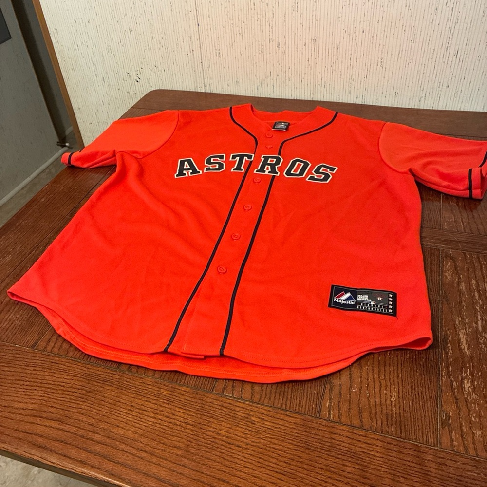 Astros Orange Baseball Jersey Men’s XL Majestic